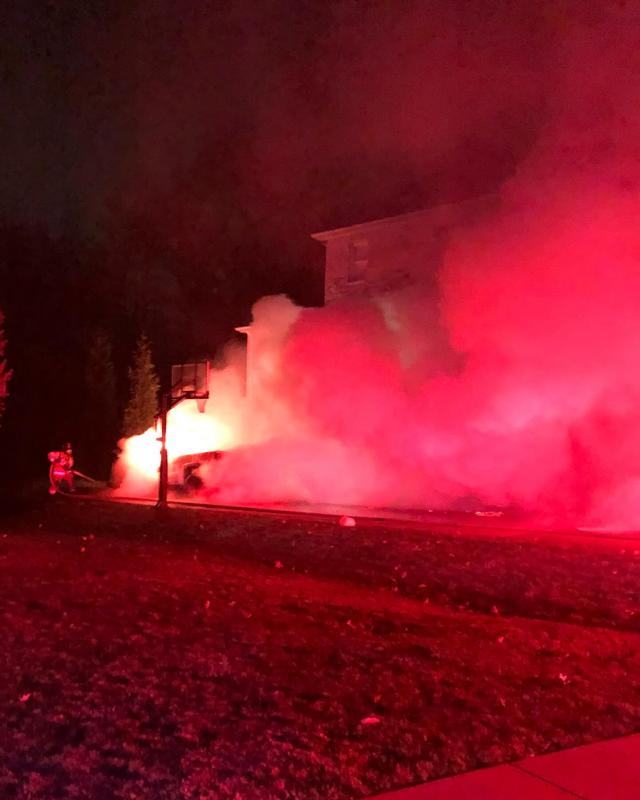 Early morning car fire in the township - Cranberry Township Volunteer ...